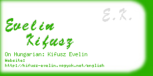 evelin kifusz business card